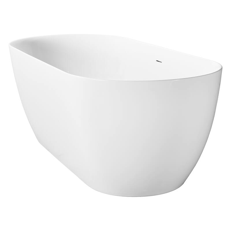 Freestanding Pure Acrylic Sheet Bathtub With Drainage and Overflow