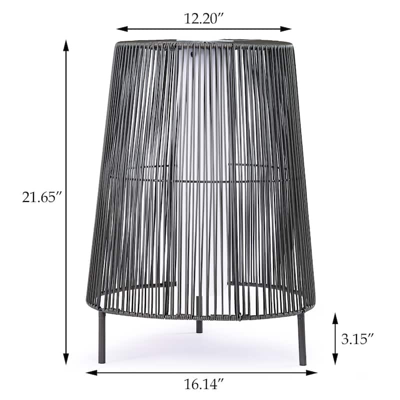 Modern Outdoor Solar Lights Floor Lamp for Patio Set of 2 - Set of 2