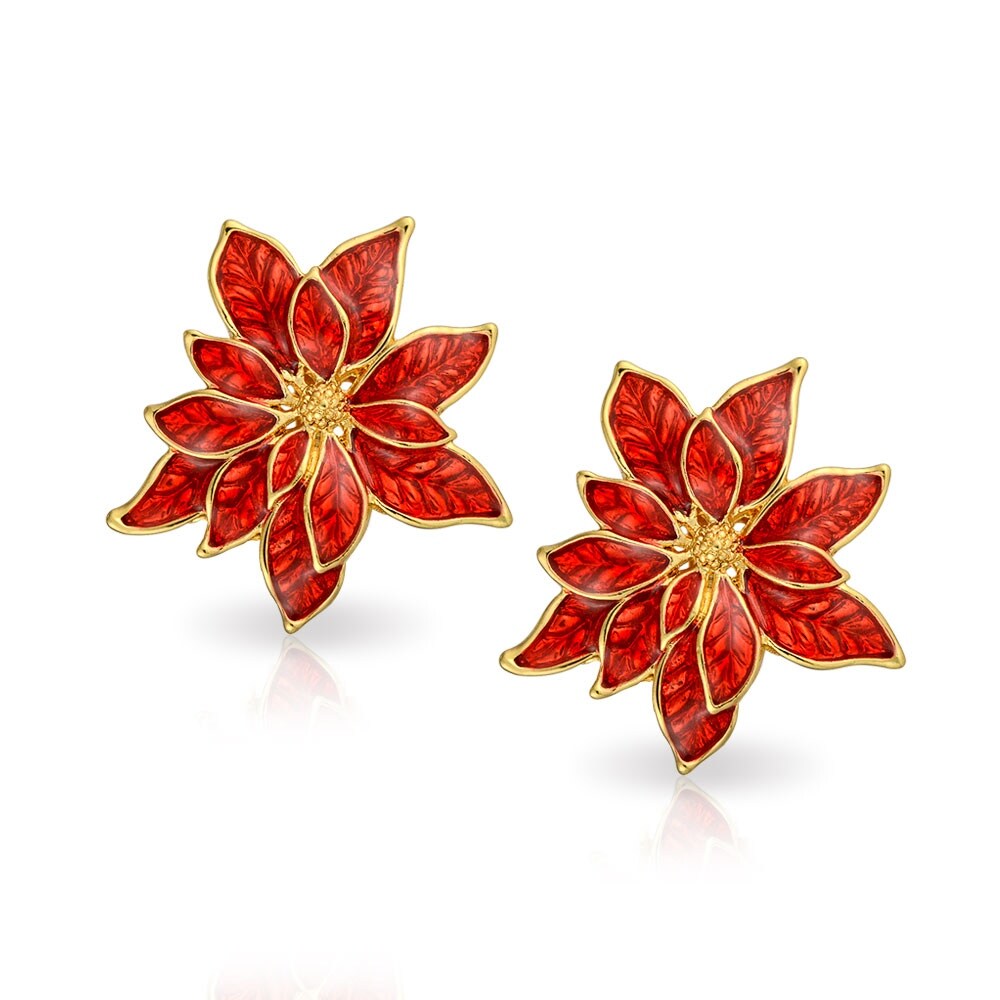 clip on christmas earrings