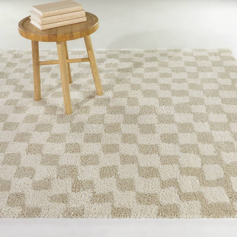 Dietrich Modern Checkered Area Rug