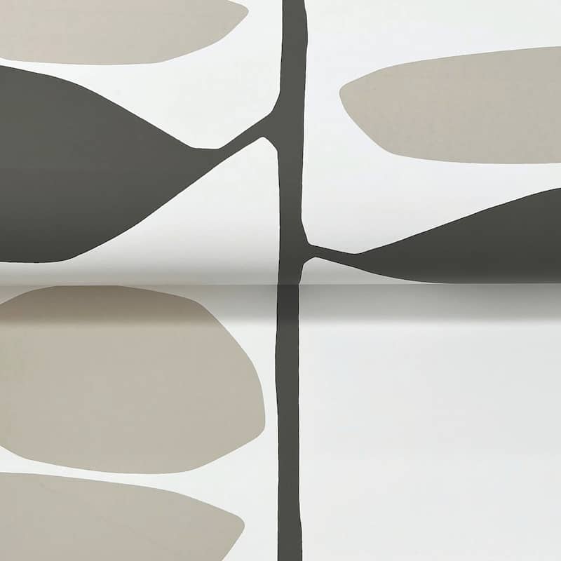 York Wallcoverings Sculpted Vines Carbon and Linen Wallpaper