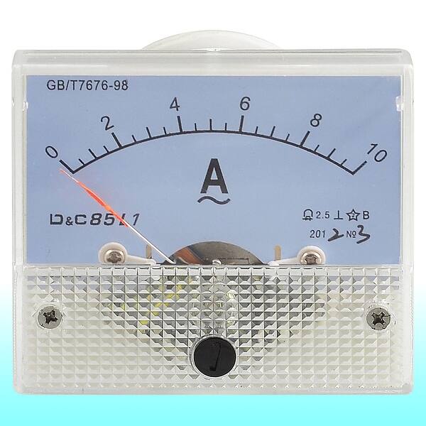 Screw Mounted Plastic Housing Analog AC 10A Ampere Panel Meter - AC 10A ...