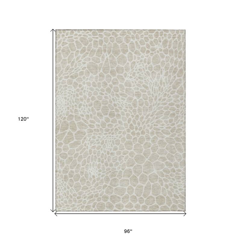 HomeRoots Geometric Transitional Rectangle Outdoor Rug