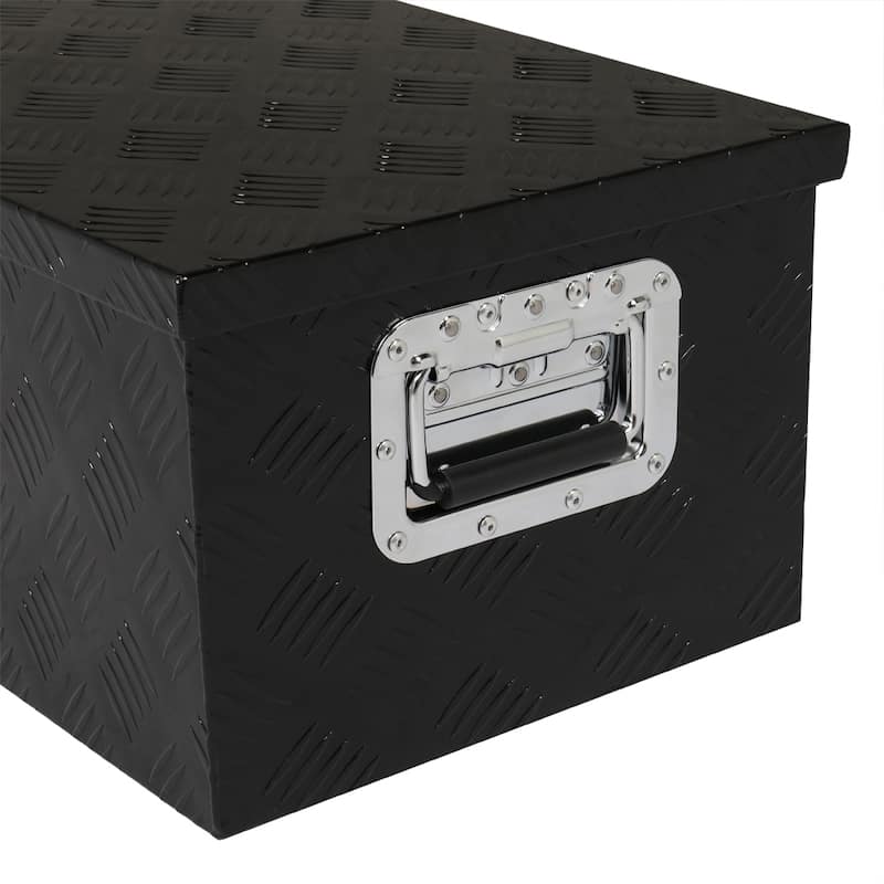 30" Aluminum 5 Pattern Toolbox Single Lock Black - N/A