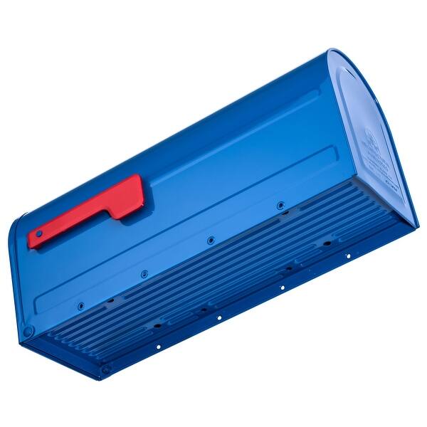Shop Architectural Mailboxes 7600 Mb1 Post Mount Mailbox With Red