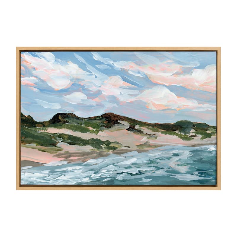 Kate and Laurel Sylvie Michigan Sand Dunes Canvas by Emily Kenney