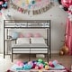 preview thumbnail 2 of 10, Twin Over Full Metal Bunk Bed with Desk, Ladder and Quality Slats for Bedroom