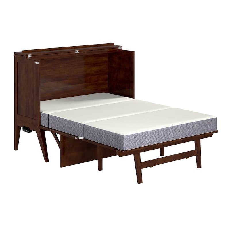 Northampton Full Murphy Bed Desk with Mattress