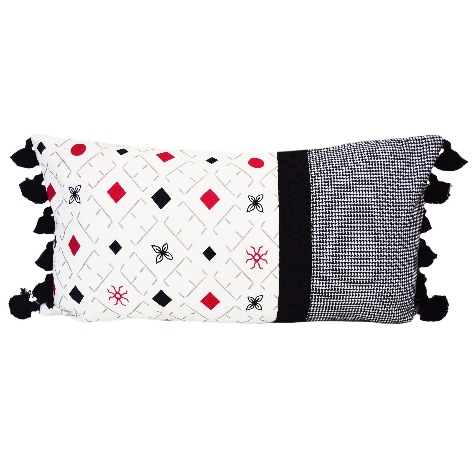 Donna Sharp Dawson Tassels Cotton Decorative Pillow