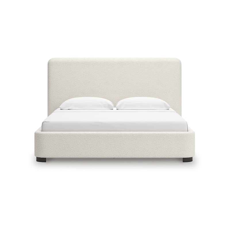 Signature Design by Ashley Whittgate Beige Upholstered Bed