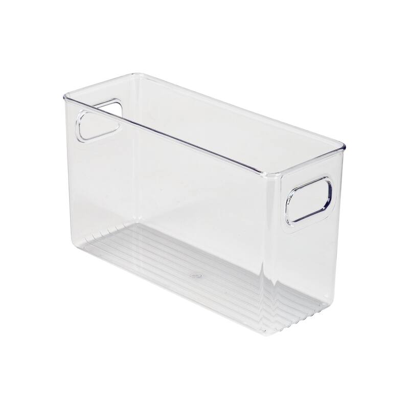 Simplify Narrow Vertical Stripe Organizer in Clear - 10.24" x 3.74" x 6"