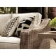 preview thumbnail 10 of 9, Signature Design by Ashley Beachcroft Beige 3-piece Outdoor Sectional