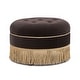 preview thumbnail 73 of 91, Yolanda 24" Upholstered Round Accent Ottoman