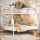 preview thumbnail 1 of 20, Full XL Over Queen Metal Bunk Bed,2 In 1 Beds for Home