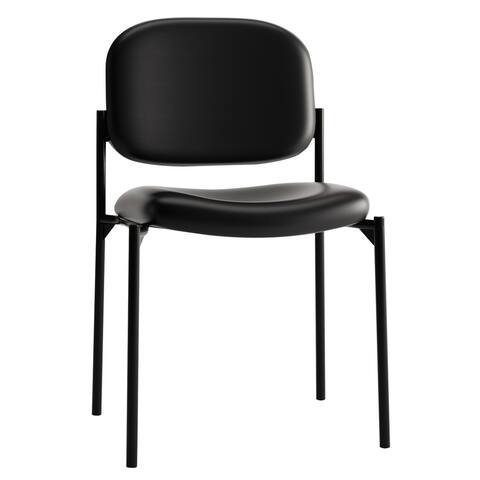 HON VL606 Stacking Guest Chair without Arms, Supports Up to 250 lb, Black