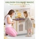 preview thumbnail 2 of 5, White Kids Play Kitchen, Wooden Kitchen Playset for Kids Ages 3+, Toys Kitchen Small Pretend Play Kitchen for Toddlers