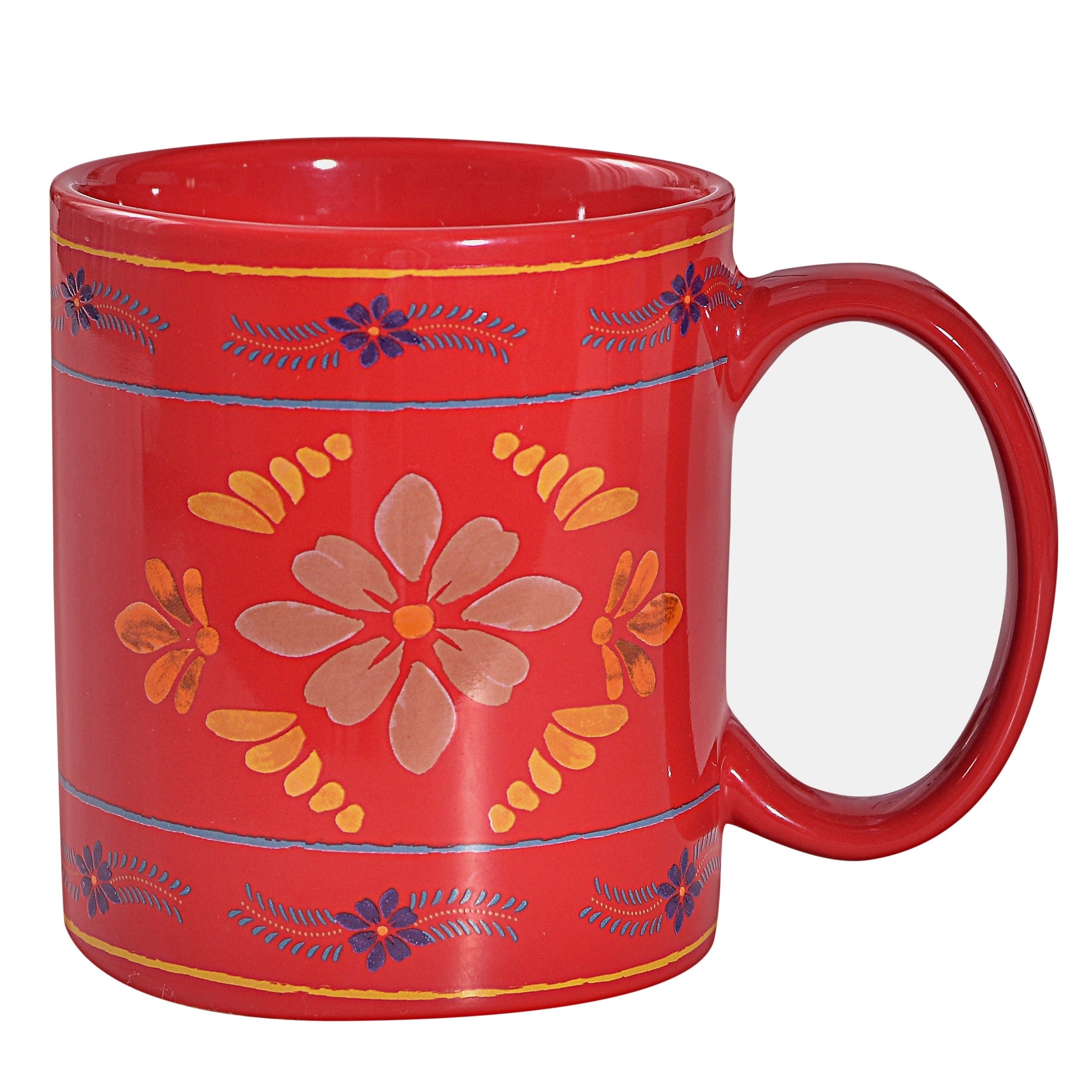 Paseo Road by HiEnd Accents Bonita Southwestern Floral 4-Piece Mug Set