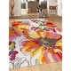 preview thumbnail 8 of 56, World Rug Gallery Modern Bright Flowers Non-Slip Area Rug Multi