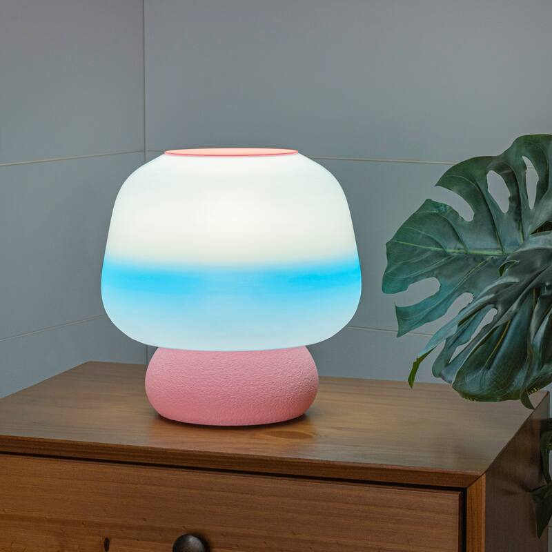 Mushroom 10" Dimmable LED Table Lamp, 3D Printed PLA, By JONATHAN Y