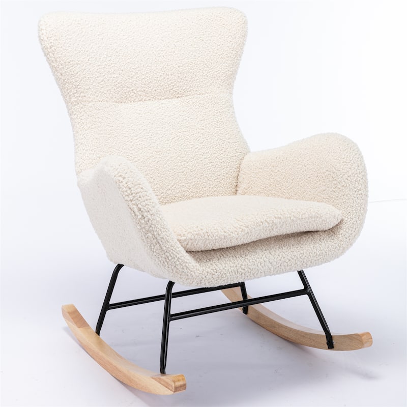 Teddy Fabric Rocking Chair Accent Chair