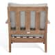 SAFAVIEH Couture Freida Wood Patio Arm Chair - 31.4" W x 35.6" L x 32.6" H - 31"W x 36"D x 33"H
