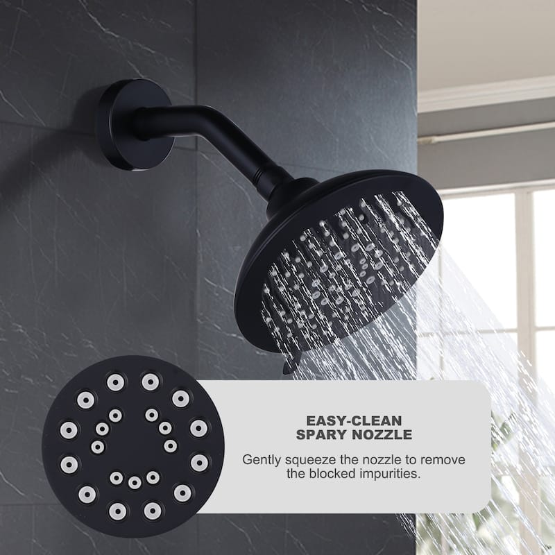 WOWOW Single Handle 5-Spray Shower Faucet with Valve