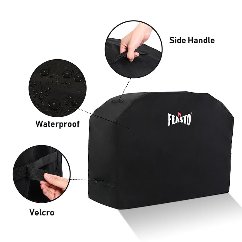 Feasto 55"-72" Heavy Duty BBQ Grill Cover for Outdoor Grill