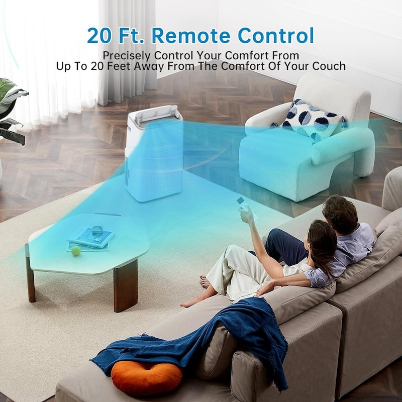 15,000 BTU Portable Air Conditioner, Cools up to 800 Sq.ft, Portable AC Built-in Cool with Dehumidifier and Fan Modes