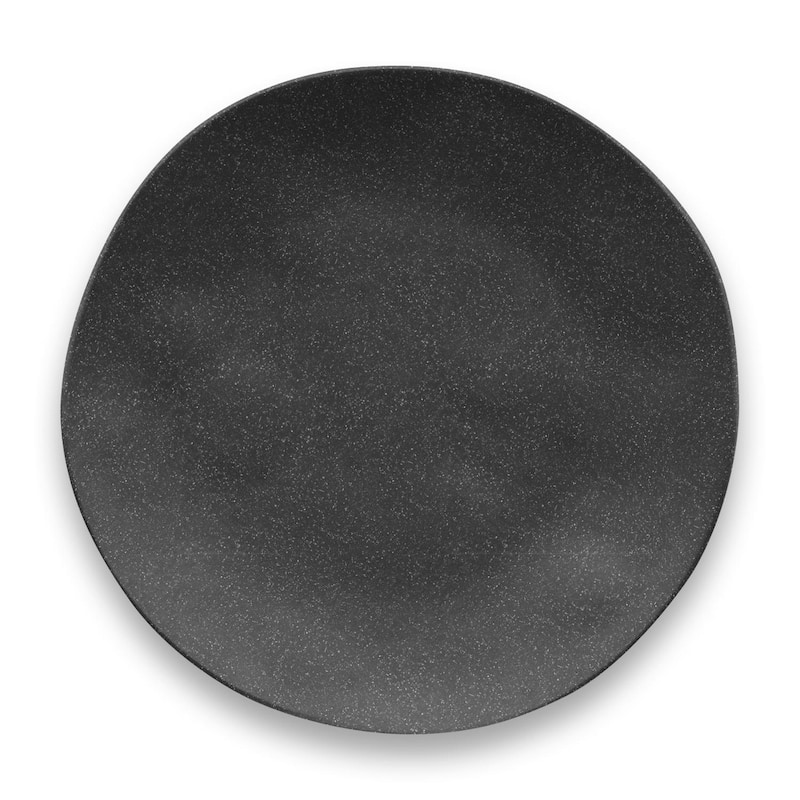 Abode Homewares by TarHong Planta Matte Black Dinner Plate, 10.5 x 0.9", Set of 6