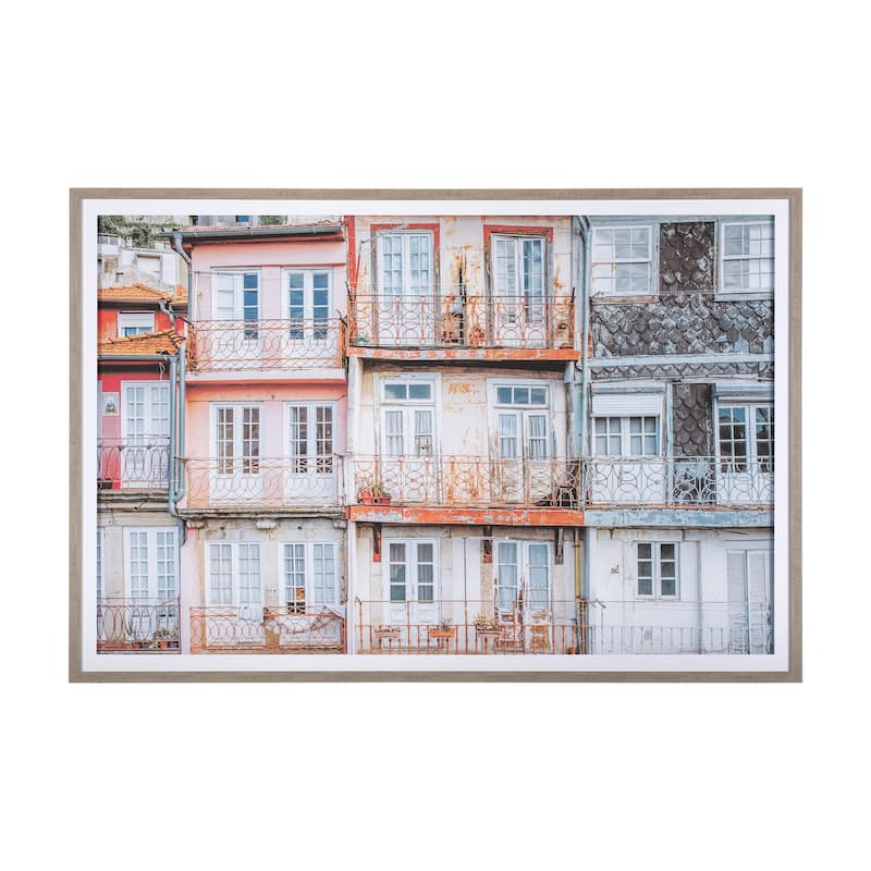 Porto Houses Framed Art Print