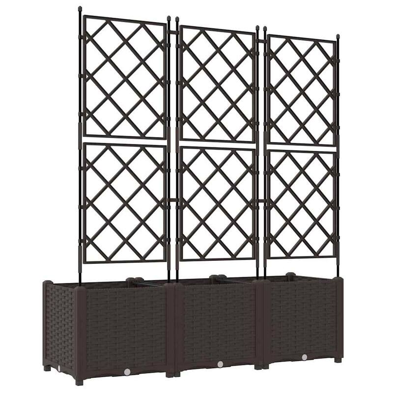 vidaXL Garden Planter with Trellis