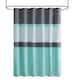 Shane Embroidered and Pieced Shower Curtain by 510 Design