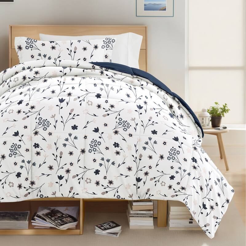 8pc Twin XL Pattern Dorm Bedding Bundle