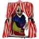 preview thumbnail 1 of 12, Haunted Hill Farm Animatronic Hanging Clown with Lights and Sound, Indoor or Covered Outdoor Halloween Decoration