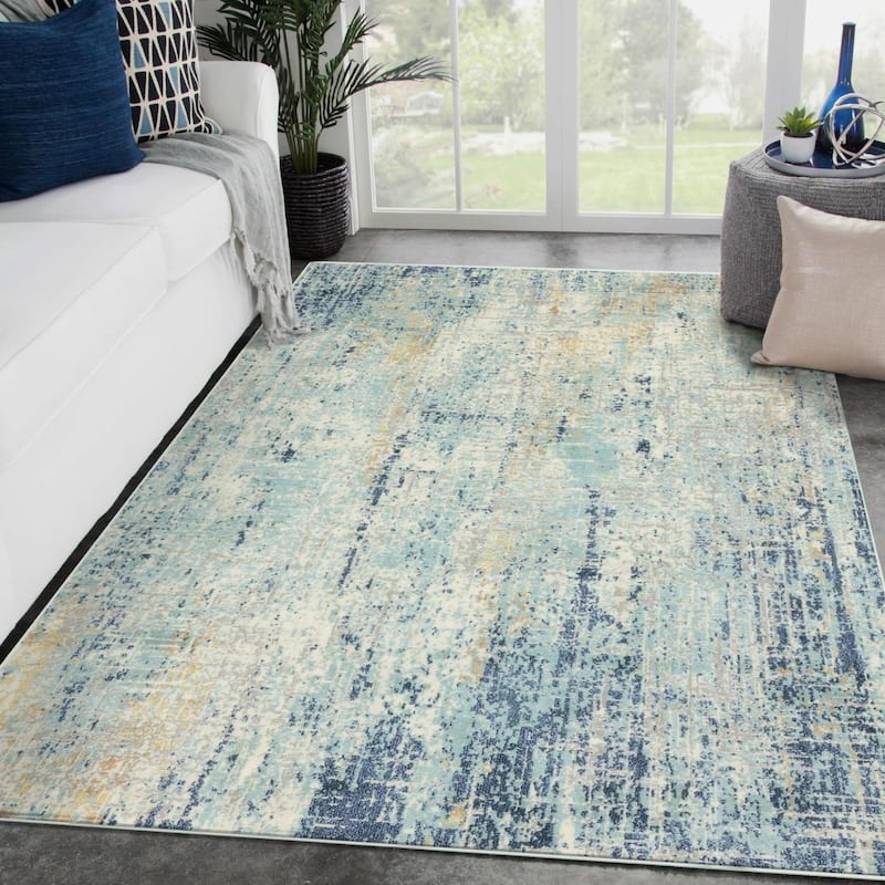 Luxe Weavers Modern Abstract Area Rug, Non-Shedding Carpet