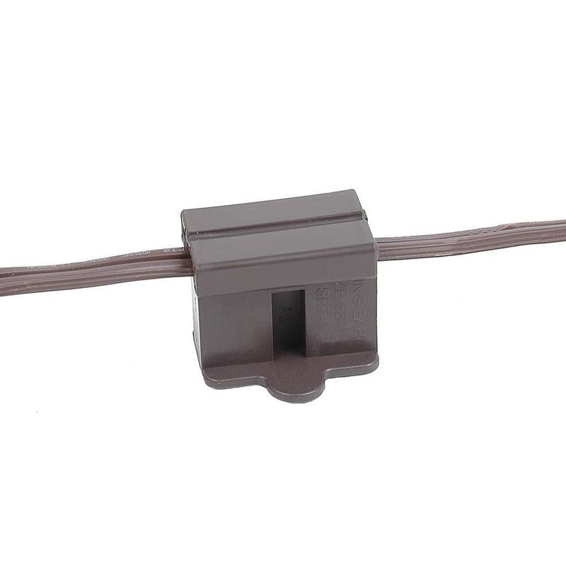 SPT1 Female Plug, Snap On Vampire Plugs, Brown, Polarized, 8 AMP, 5 Pack - Medium