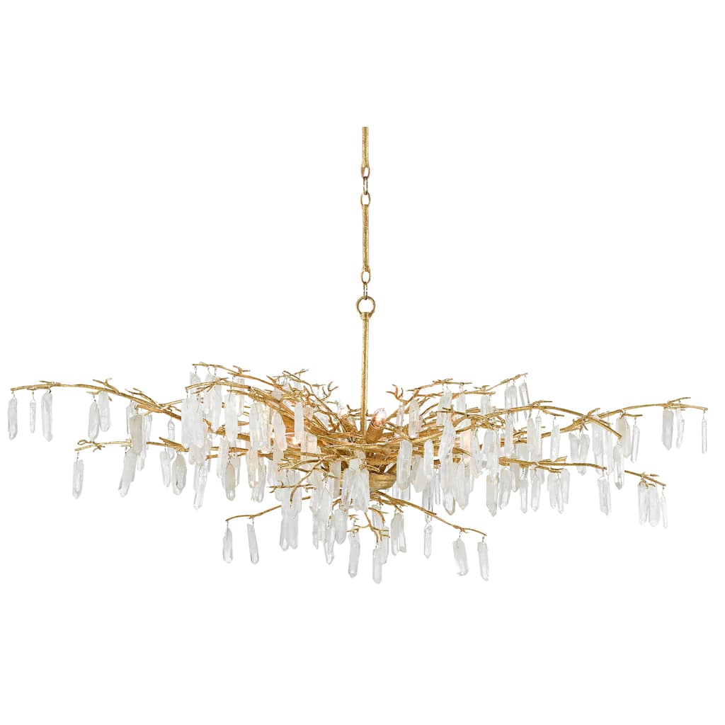 Currey & Company Forest Dawn Chandelier - 23"h x 60.25"dia