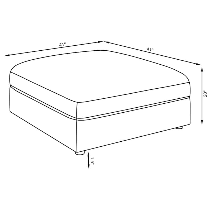 Serene 4-piece Upholstered Modular Sectional Sofa