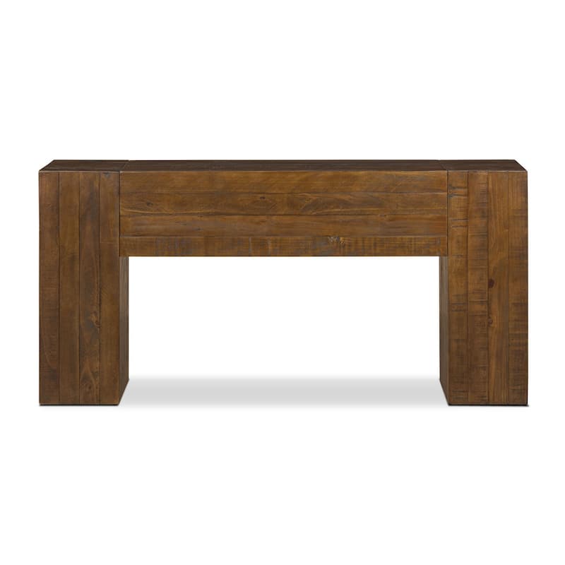 Poly & Bark Frome Solid Pine Wood Console Table (60") - Walnut