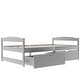preview thumbnail 26 of 53, Exquisite and Simple Design Wood Platform Bed with Two Drawers, Space-saving,Safety Guaranteed