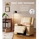 preview thumbnail 7 of 37, Leather Power Lift Recliner with Heat & Massage Beige