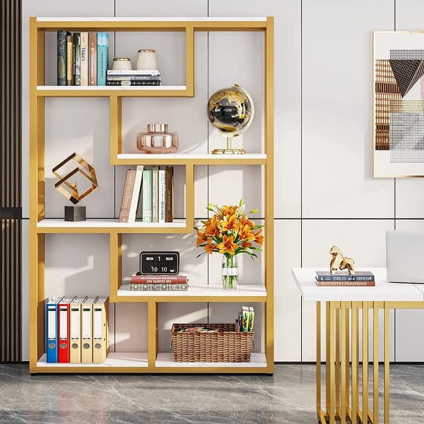 6-tier Etagere Bookshelf Bookcase with Storage and Display Shelves - On Sale - Bed Bath & Beyond