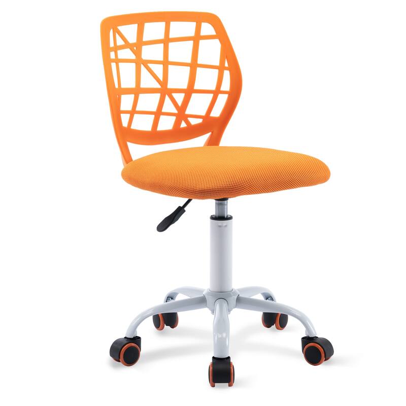 Mesh Ergonomic Swivel Armless Kids Study Chair with Adjustable Height