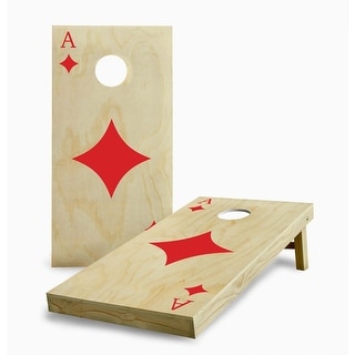 Ace of Diamonds Cornhole Game (Choose Wraps or Boards)