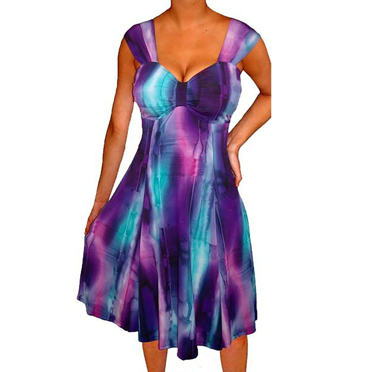 purple and black cocktail dress