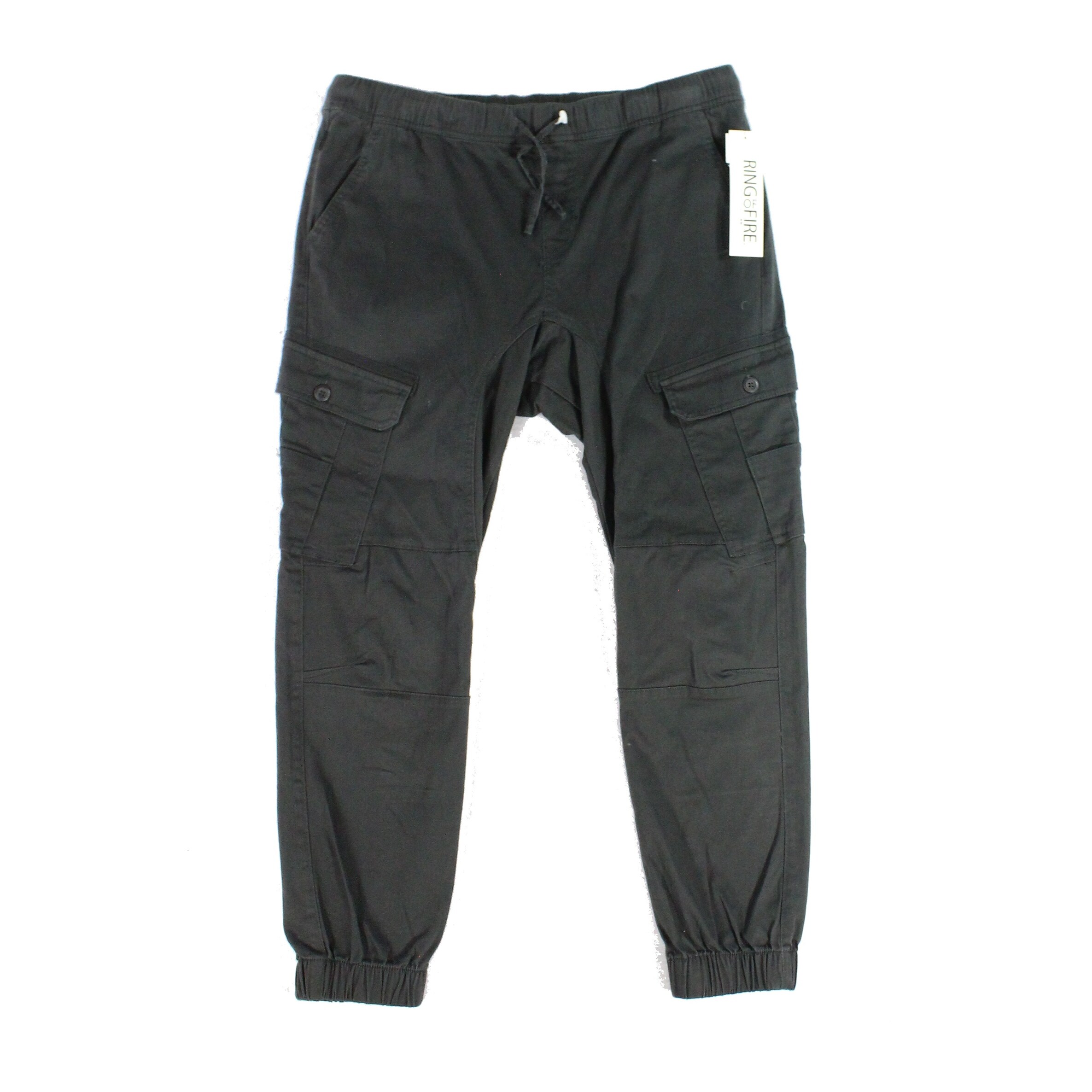 Shop Ring Of Fire Gray Mens Pants Size 2xl Tilted Cargo Jogging