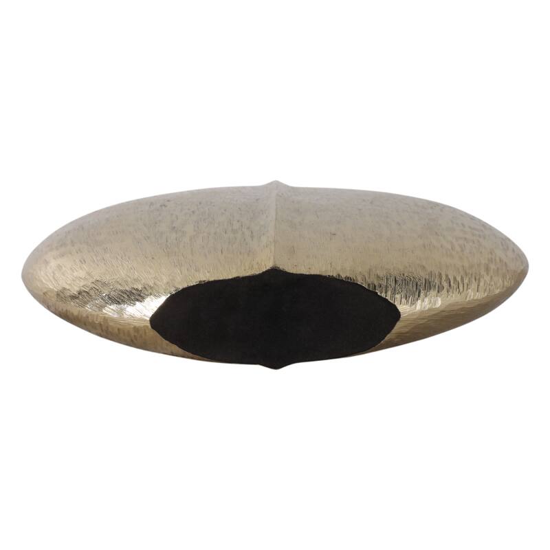 Metal Vase Modern Glam Sculptural Design Decorative Accent - 14" Gold