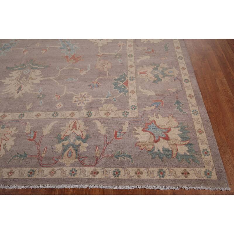 Oushak Oriental Large Area Rug Hand-Knotted Wool Carpet - 10'2" x 13'6"