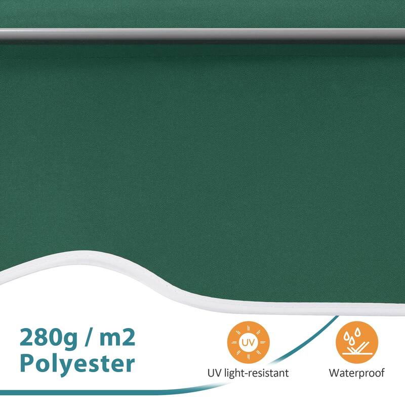 MCombo Patio Awning 12x8 Feet Sunshade Canopy for Manual Retractable Awnings, 4664