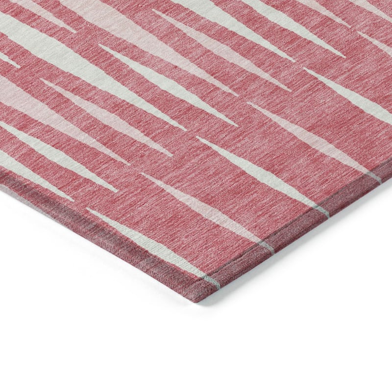 Machine Washable Indoor/ Outdoor Chantille Mosaic Contemporary Rug